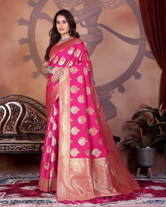 Katan Silk Saree perfect for weddings and festivals