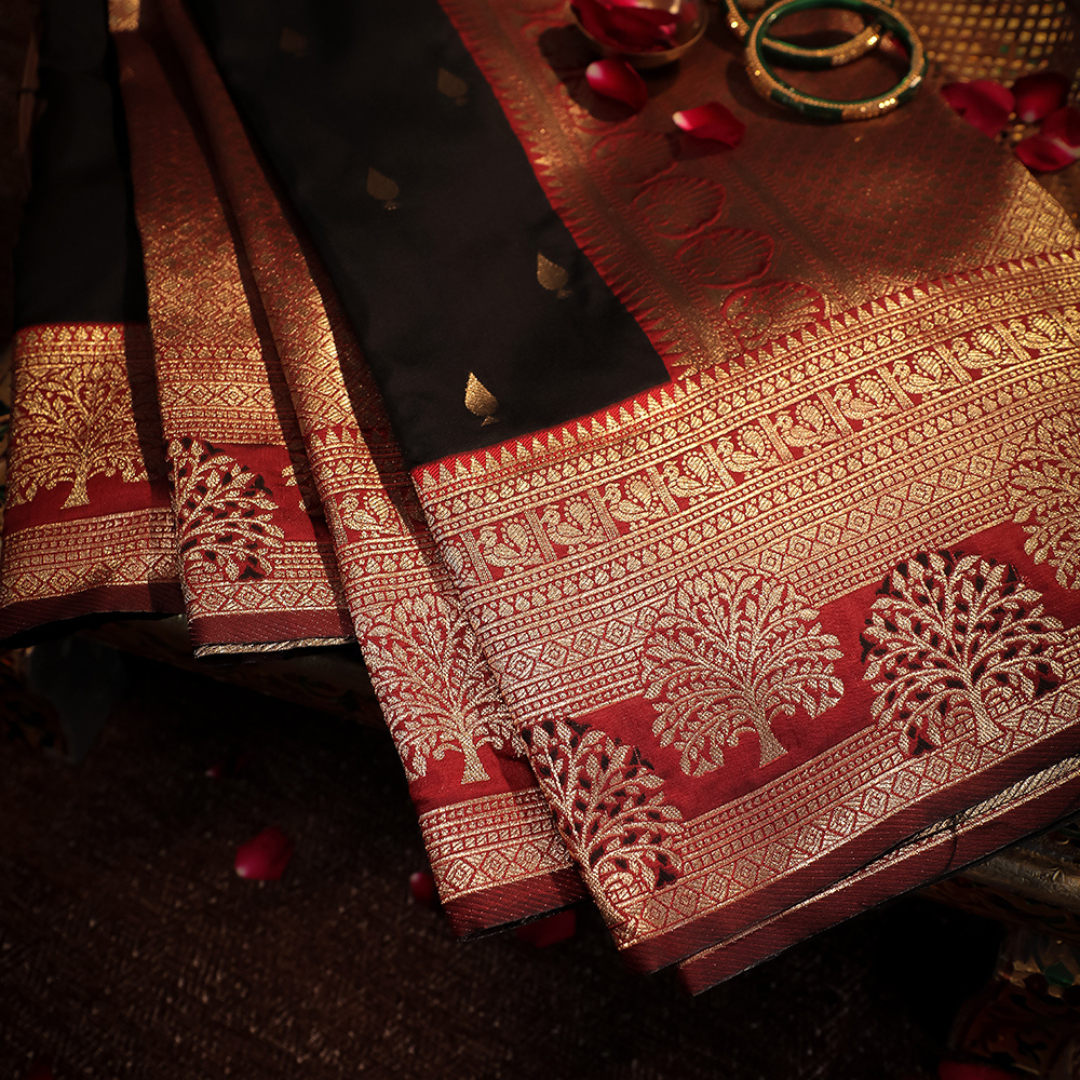 Soft Silk Katan Saree with Anmol Jari 2 - Jagmohini