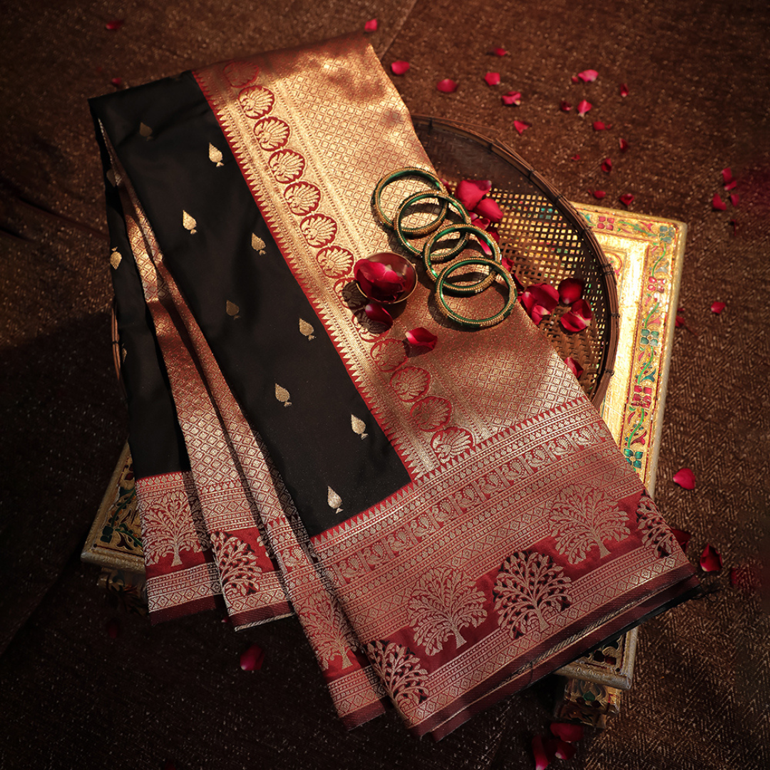 Soft Silk Katan Saree with Anmol Jari 2 - Jagmohini