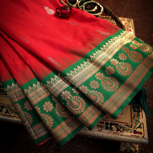 Soft Silk Katan Saree with Anmol Jari 3 - Jagmohini
