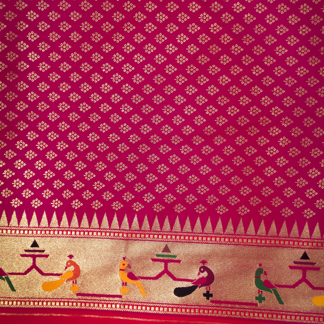 Traditional Paithani Saree with Anmol Jari and Meenakari 2 - Jagmohini