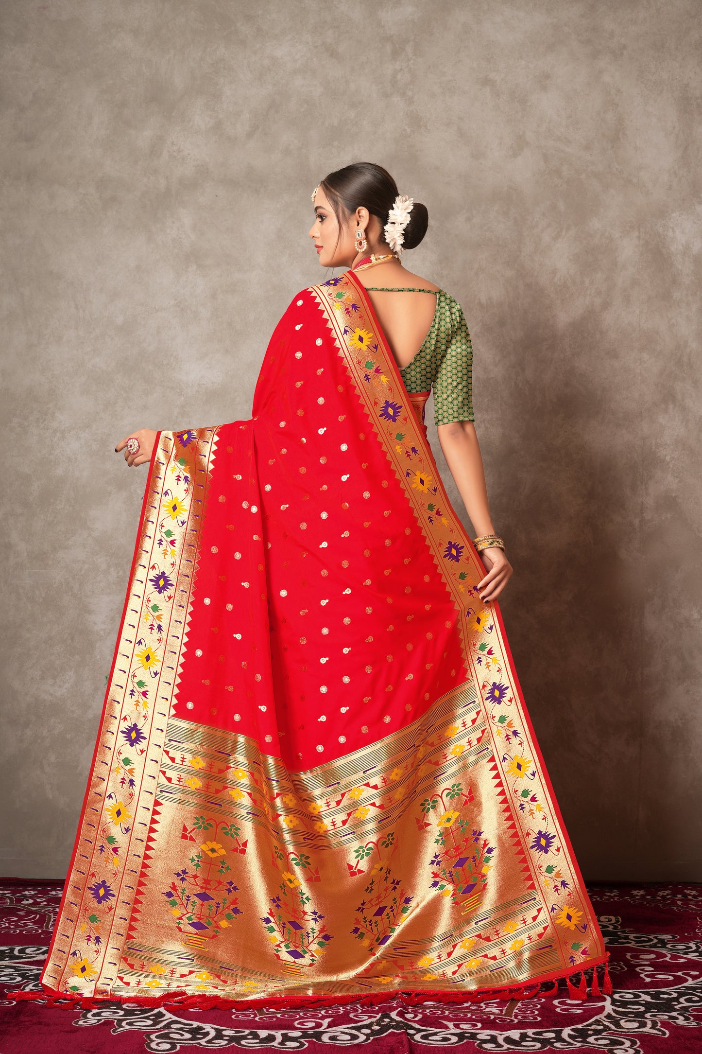 Pure Paithani Silk Saree for Women Traditional Wear - Jagmohini
