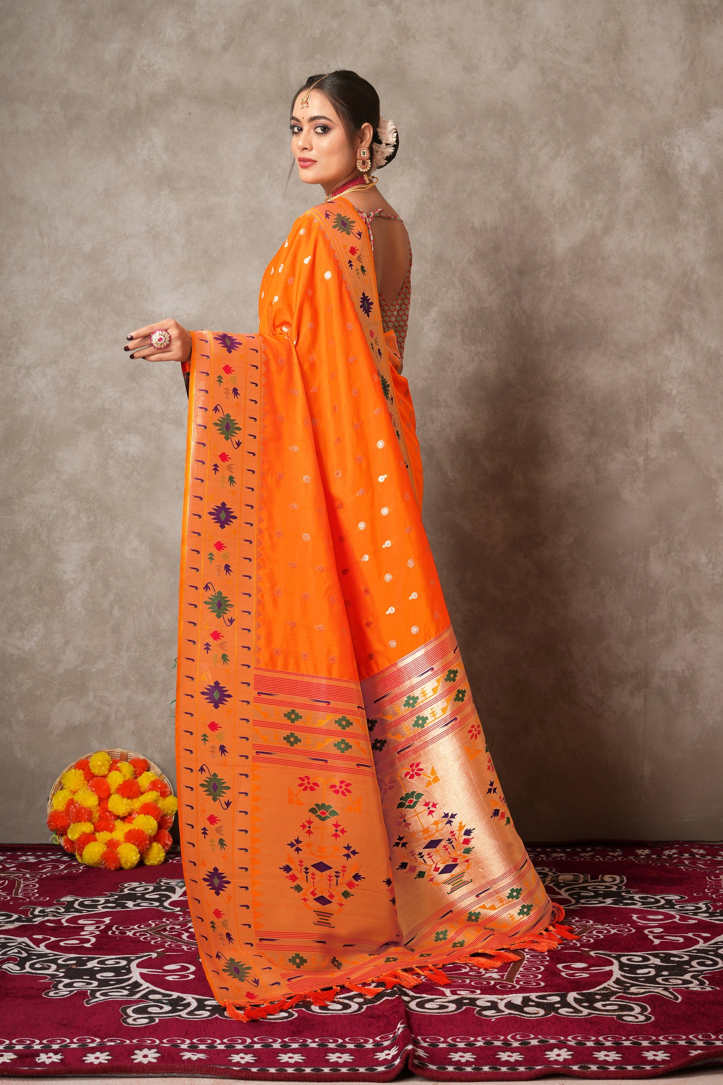 Traditional Paithani Silk Saree – Pure Silk Elegance for Women - Jagmohini