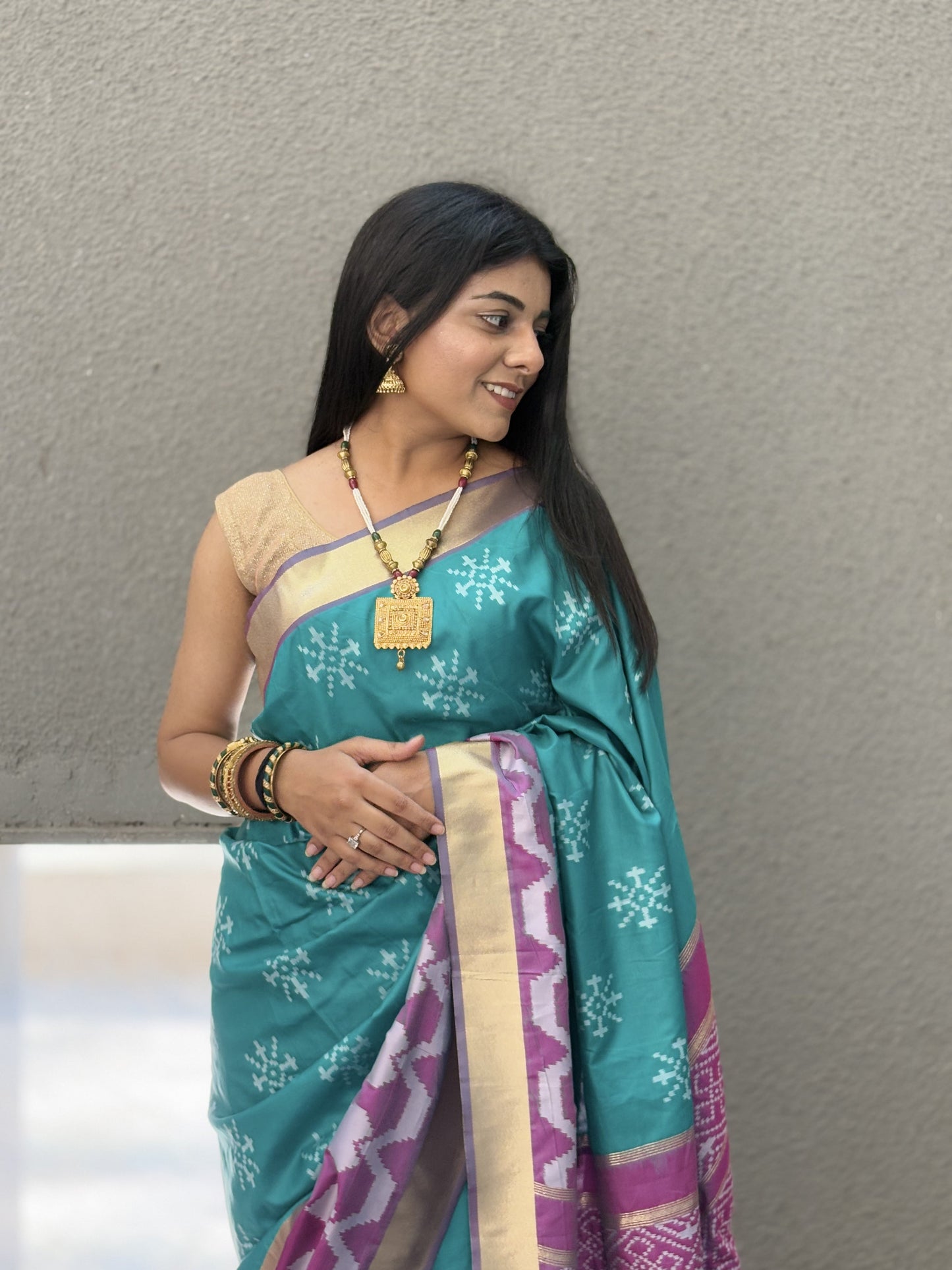 Buy Exclusive Collection of Ikat Silk Sarees - Jagmohini