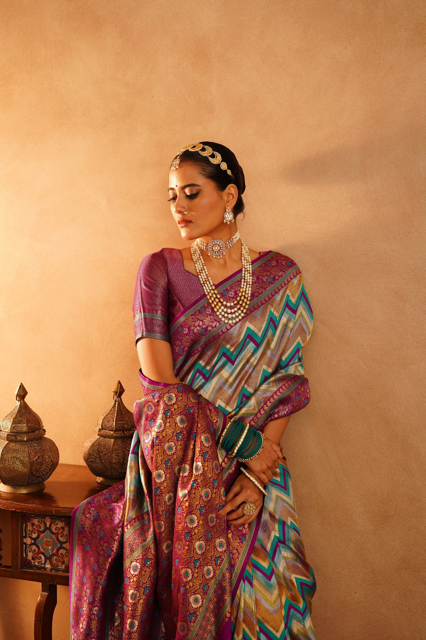 Dharmavaram silk saree perfect for weddings and special occasions