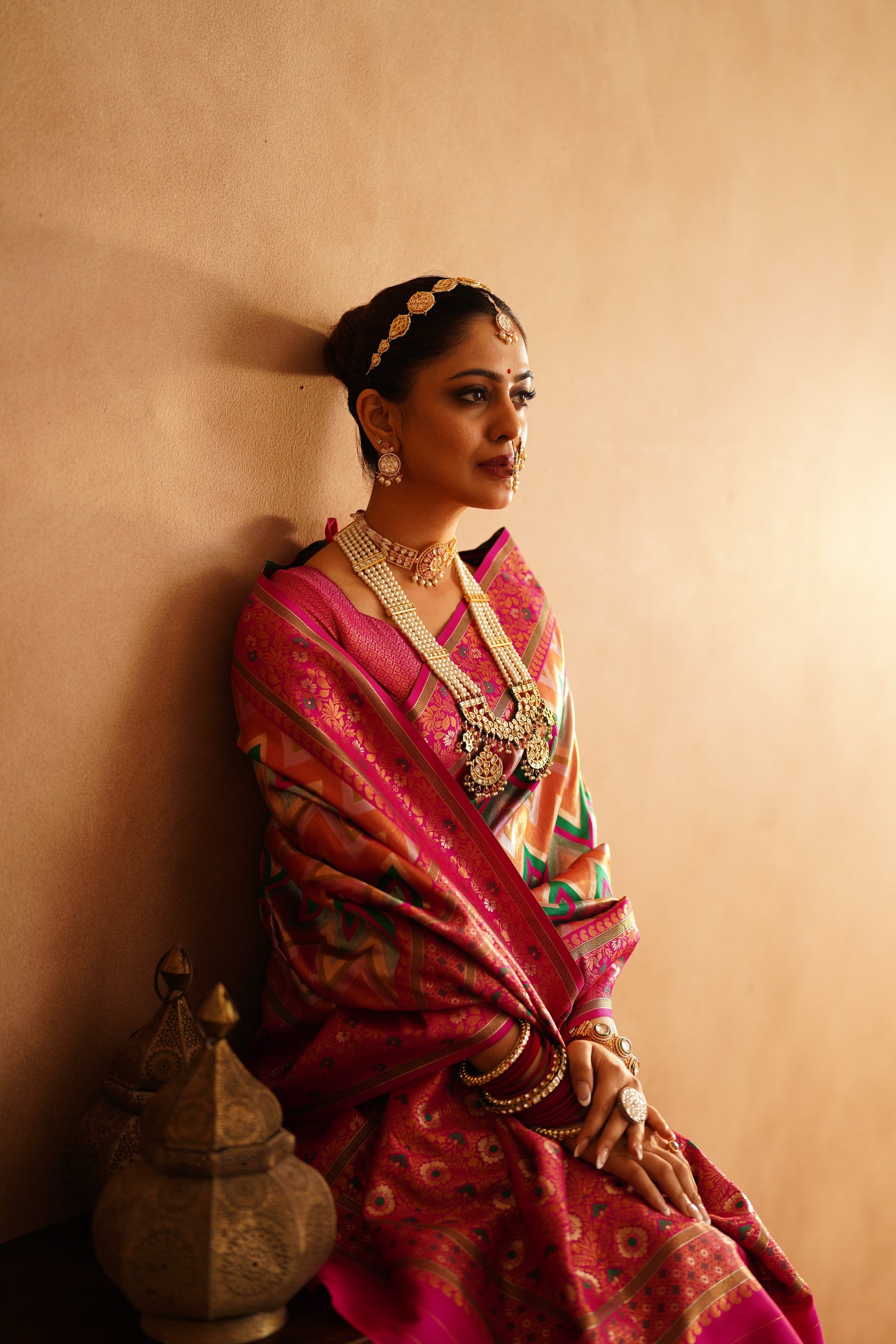 Majestic Dharmawaram Silk Saree with Nylon Jari work - Jagmohiini - Jagmohini