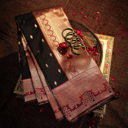 Soft Silk Katan Saree with Anmol Jari 2 - Jagmohini