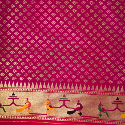 Traditional Paithani Saree with Anmol Jari and Meenakari 2 - Jagmohini