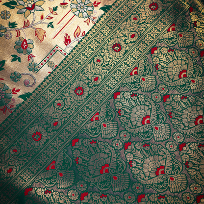 Traditional Dharmawaram Saree with Nylon Jari Work 3 - Jagmohini