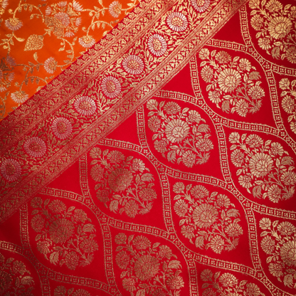 Classic Katan Silk Saree styled for festive occasions

