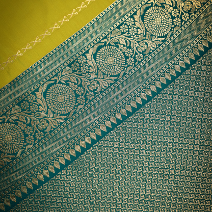 Classic Kanjiwaram Silk Saree with Nylon Jari 2 - Jagmohini