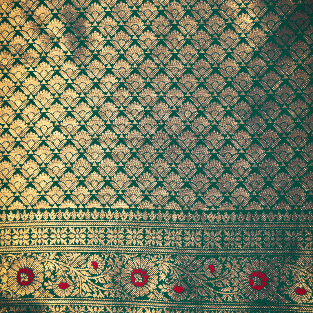 Traditional Dharmawaram Saree with Nylon Jari Work 3 - Jagmohini