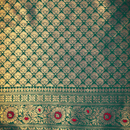Traditional Dharmawaram Saree with Nylon Jari Work 3 - Jagmohini