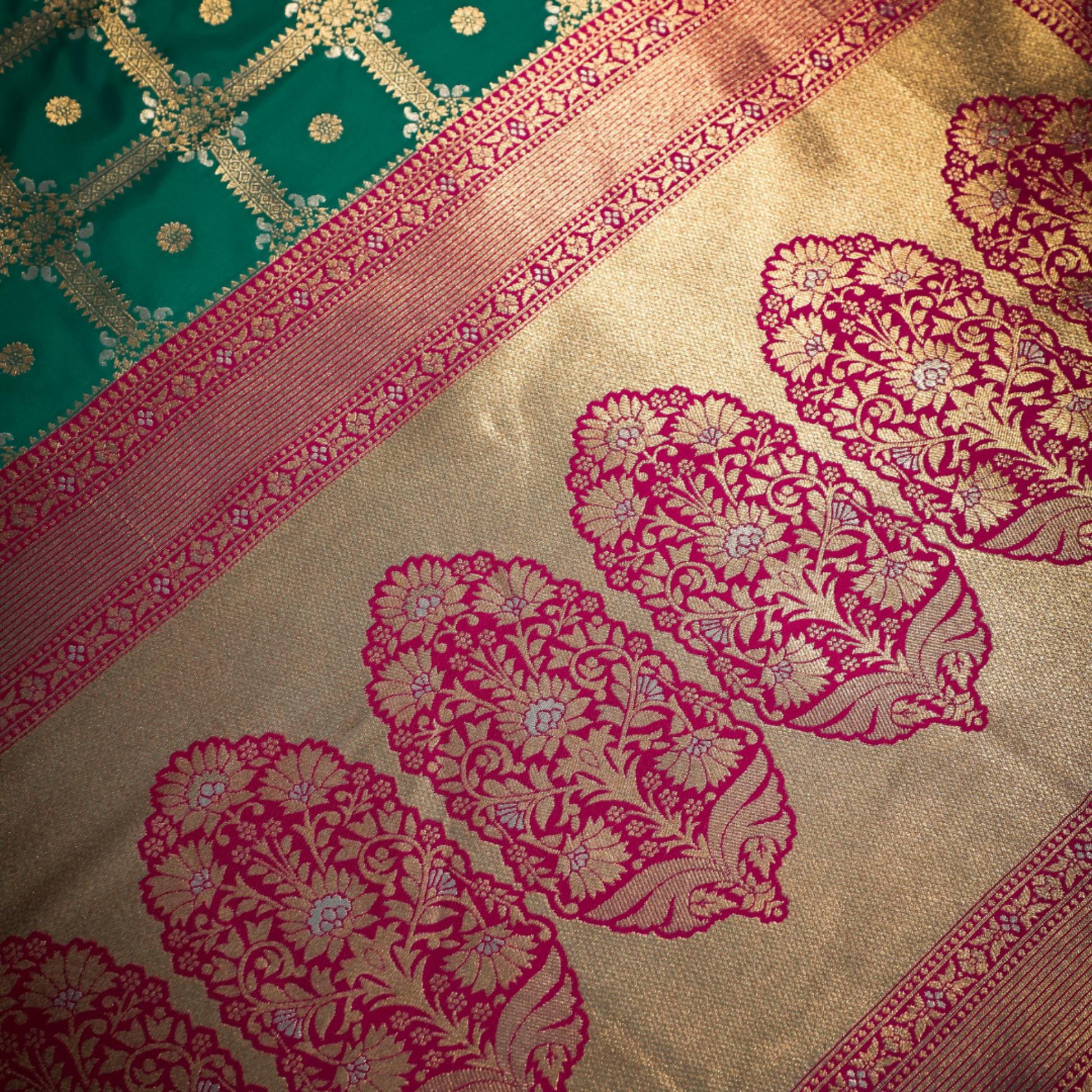 Patola Pattern Katan Silk Saree 