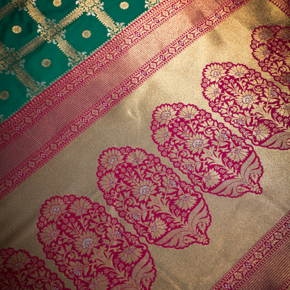 Patola Pattern Katan Silk Saree 