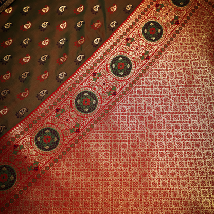 Katan Silk Saree showcasing royal Indian heritage