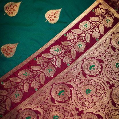 Soft Silk Katan Saree with Anmol Jari - Jagmohini