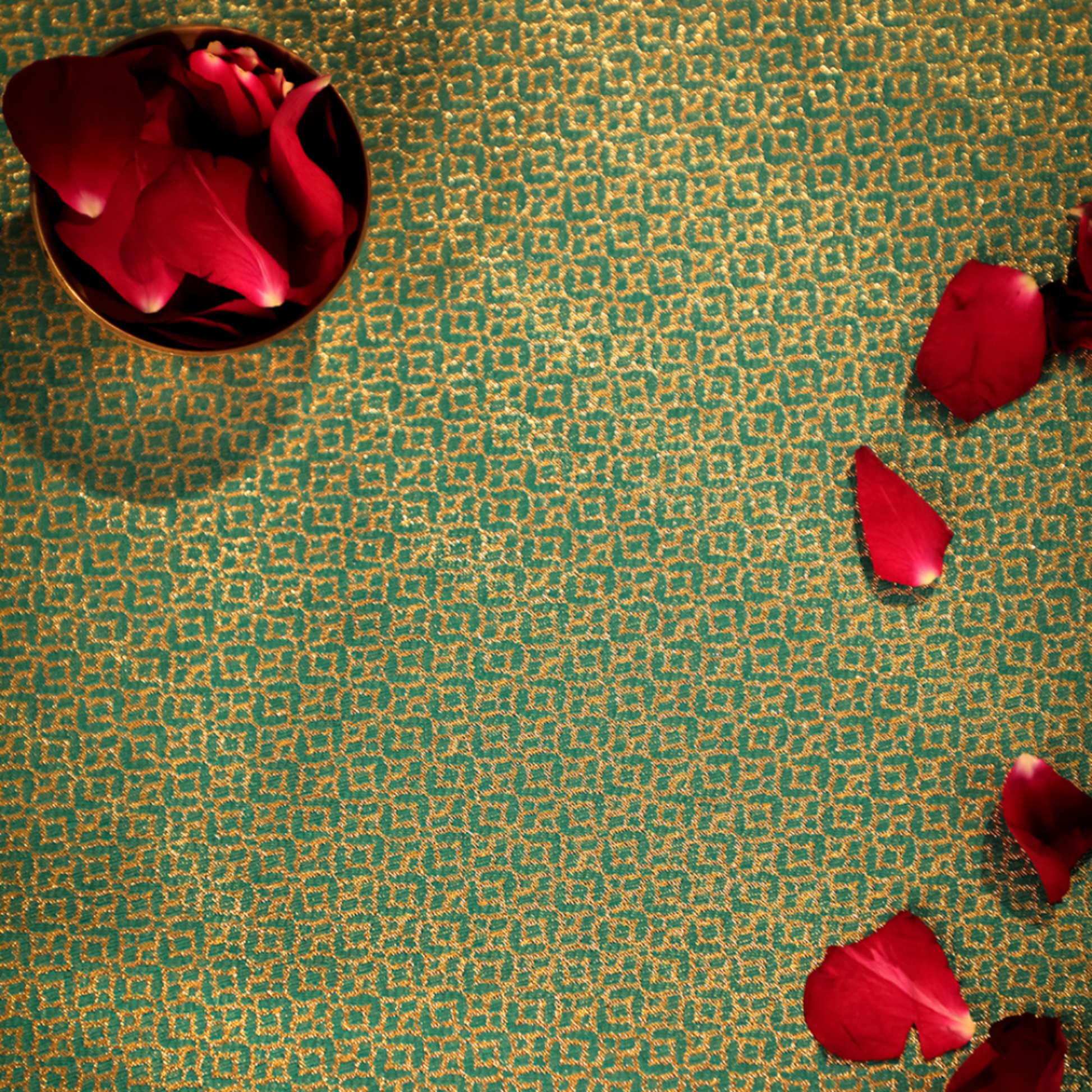 Designer Katan Silk Saree in rich silk fabric and traditional motifs


