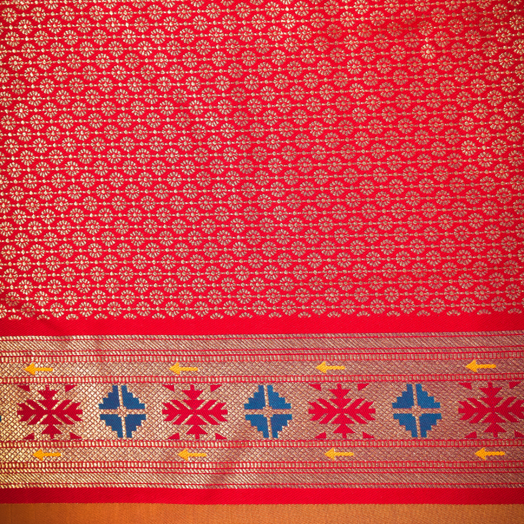 Traditional Paithani Saree with Anmol Jari and Meenakari 1 - Jagmohini