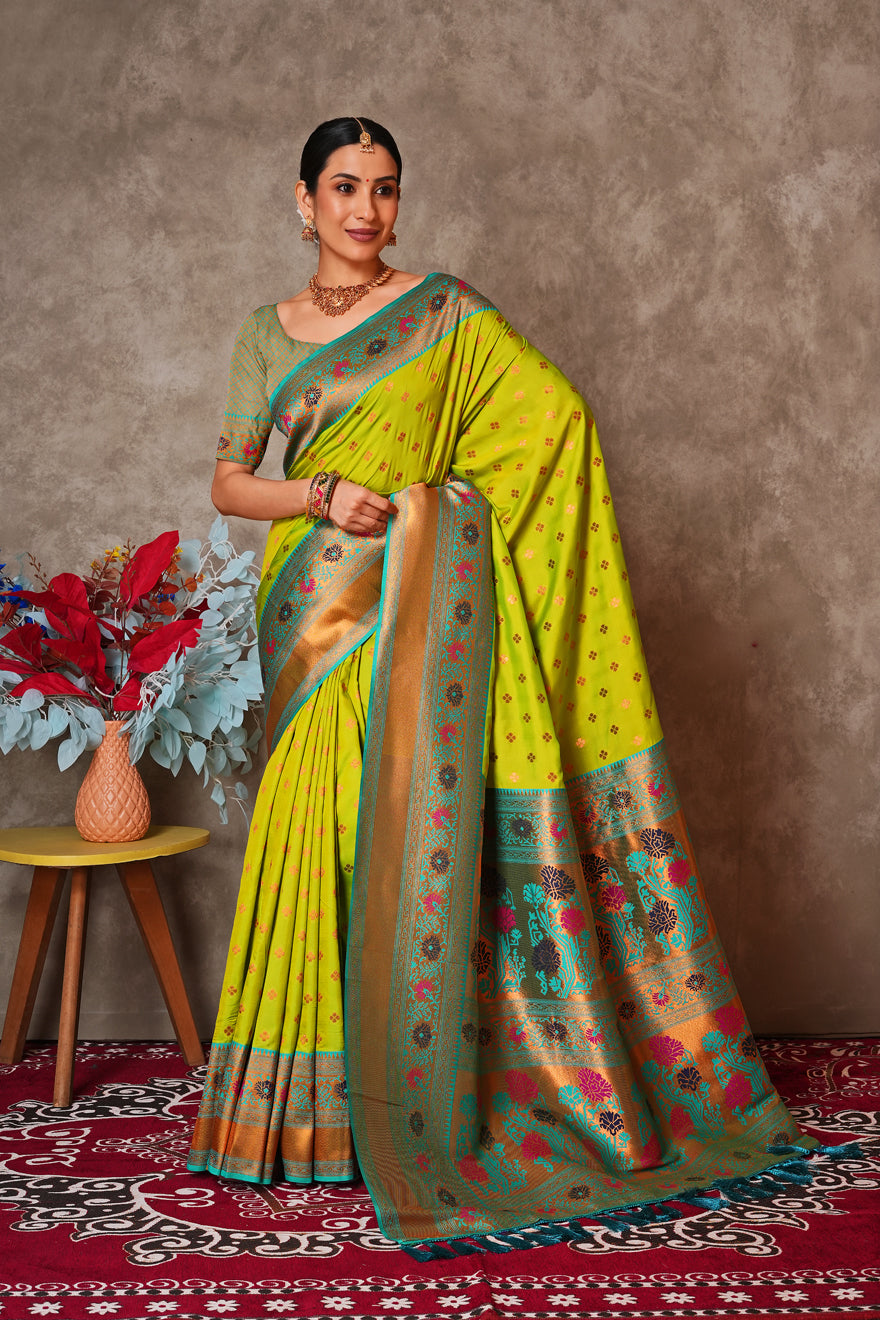 Elegant Kantan Silk Saree with Intricate Traditional Weaving