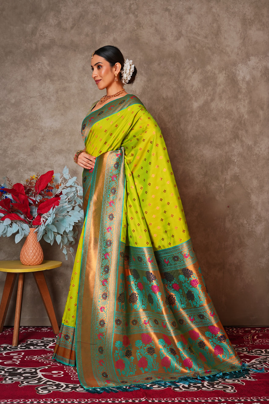 Elegant Kantan Silk Saree with Intricate Traditional Weaving