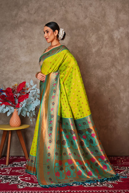 Elegant Kantan Silk Saree with Intricate Traditional Weaving