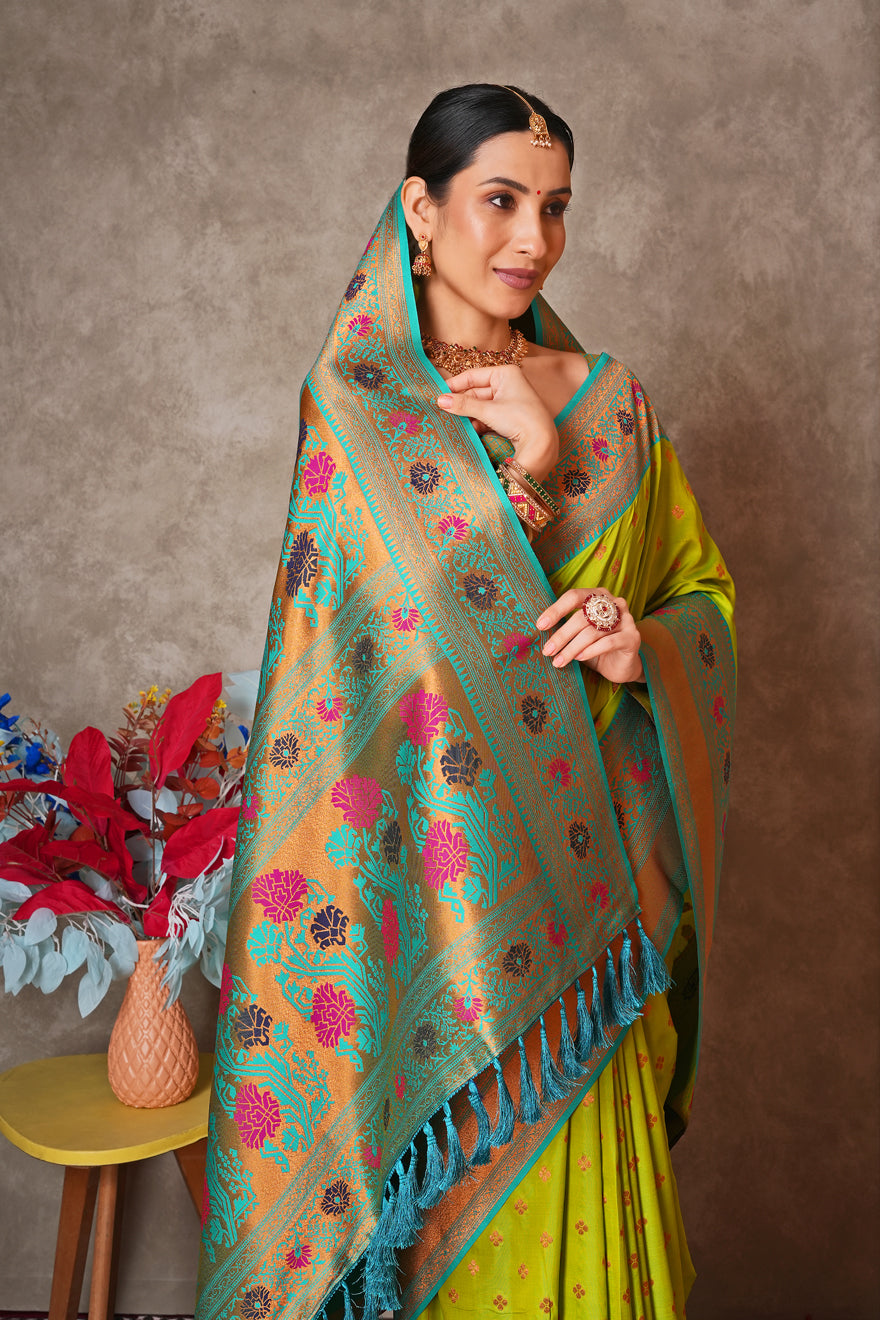Elegant Kantan Silk Saree with Intricate Traditional Weaving