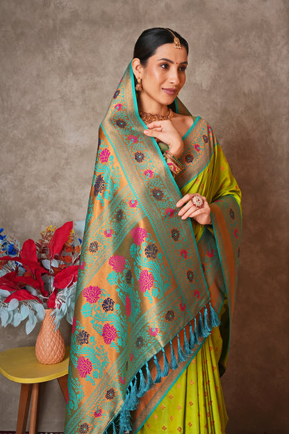 Elegant Kantan Silk Saree with Intricate Traditional Weaving