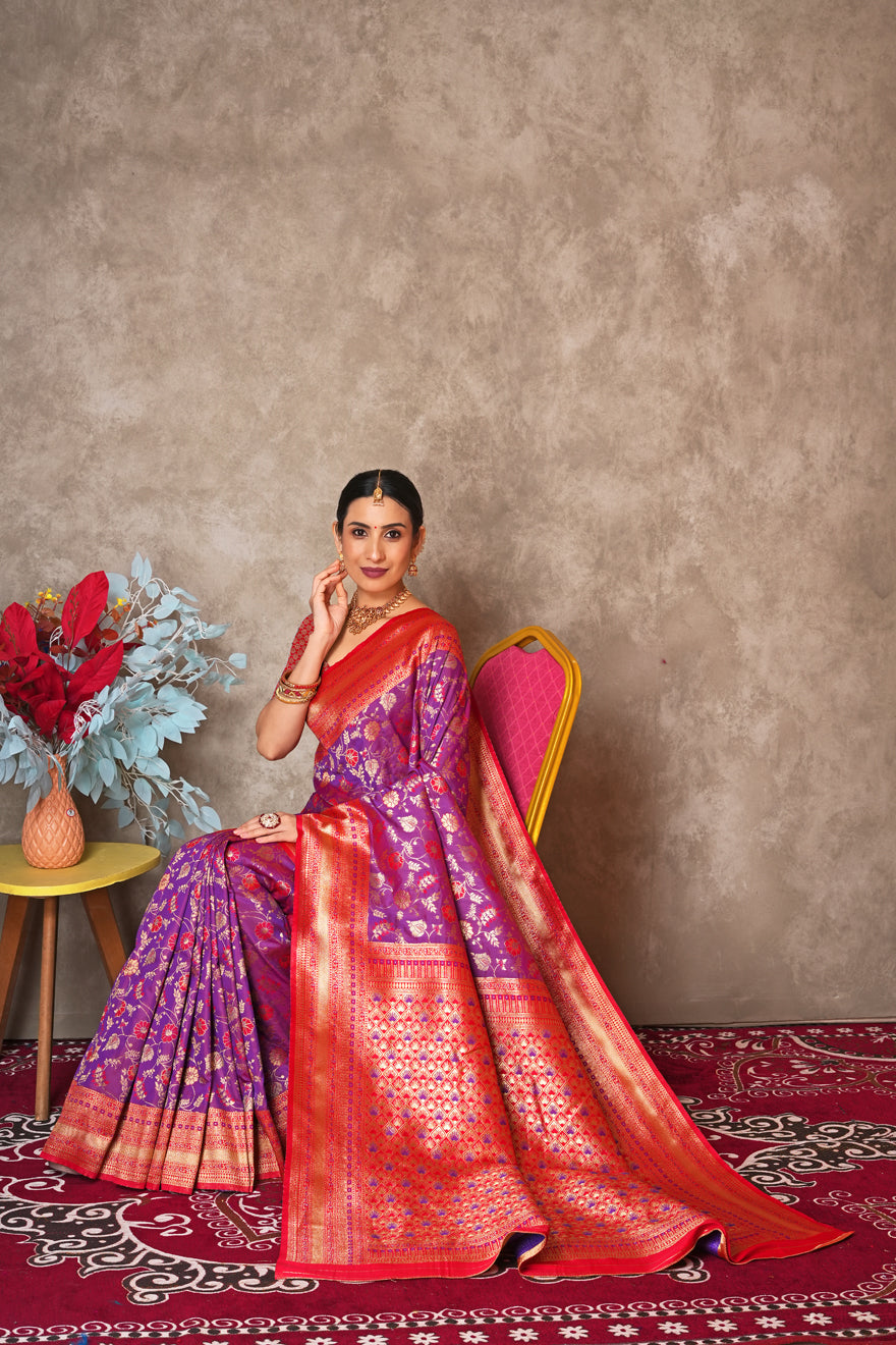 Designer Kantan Silk Saree – Ethnic Charm with a Modern Touch