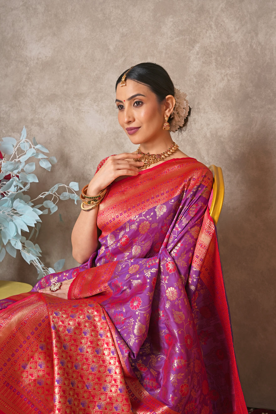 Designer Kantan Silk Saree – Ethnic Charm with a Modern Touch