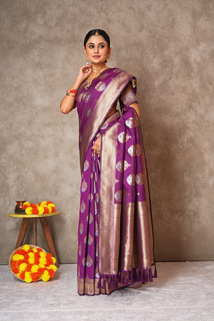 Elegant Kantan Silk Saree – Grace in Every Drape