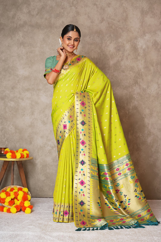 Soft Pure Silk Paithani Saree – Lightweight & Grand Look