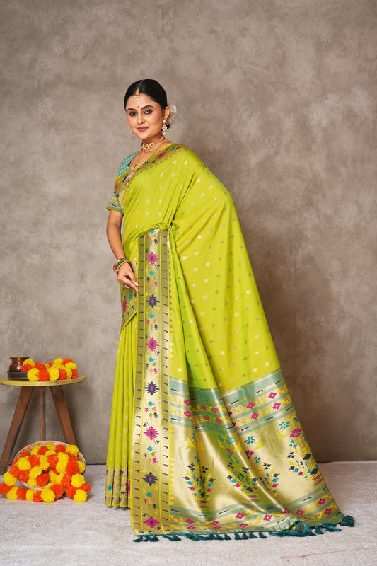 Soft Pure Silk Paithani Saree – Lightweight & Grand Look