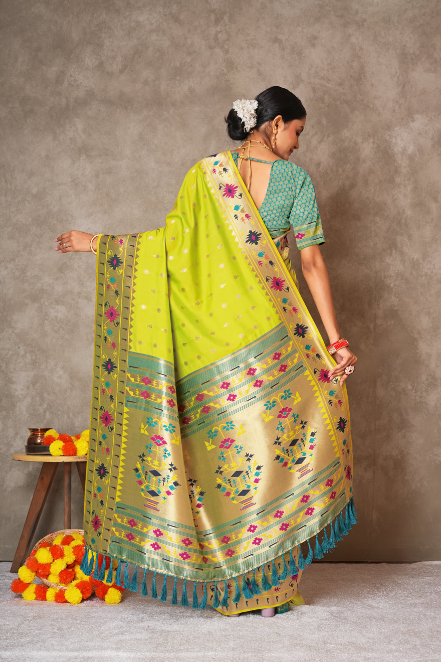 Soft Pure Silk Paithani Saree – Lightweight & Grand Look