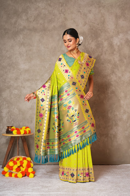 Soft Pure Silk Paithani Saree – Lightweight & Grand Look