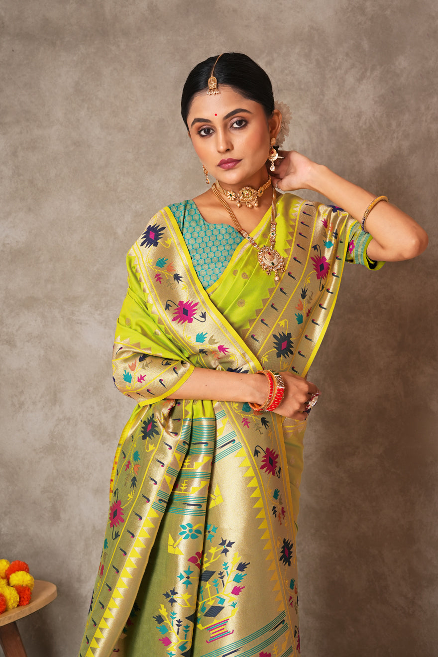 Soft Pure Silk Paithani Saree – Lightweight & Grand Look