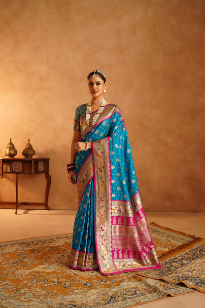 Pure silk Paithni saree perfect for weddings and celebrations

