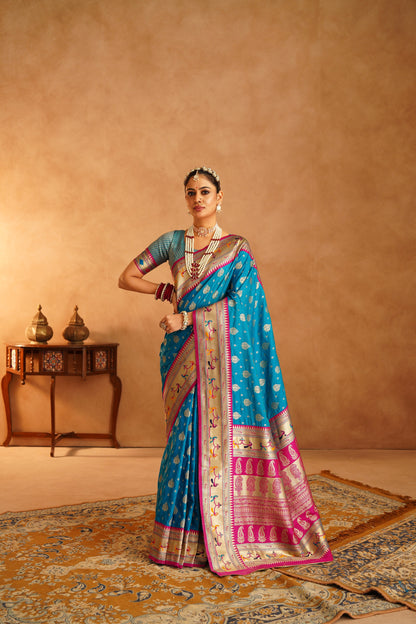 Pure silk Paithni saree perfect for weddings and celebrations

