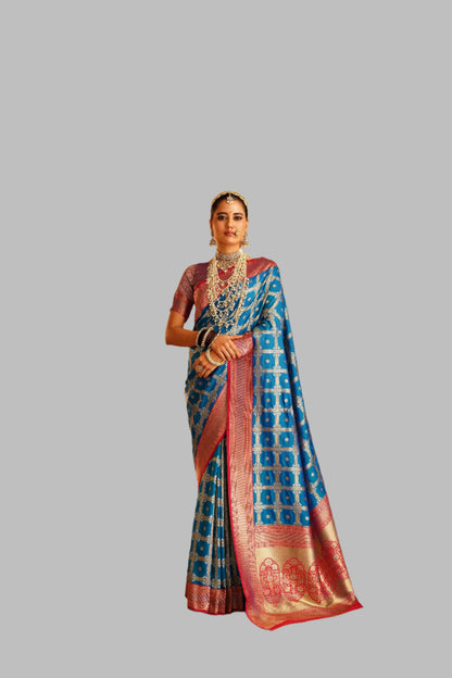 Pure Patola silk saree featuring classic ethnic patterns

