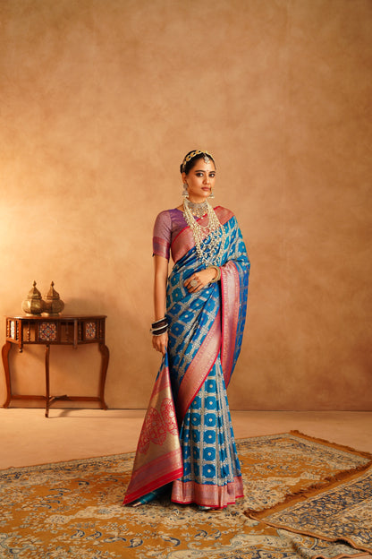 Pure Patola silk saree featuring classic ethnic patterns

