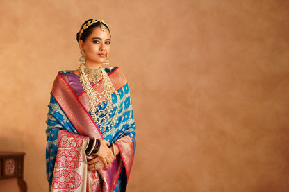 Pure Patola silk saree featuring classic ethnic patterns

