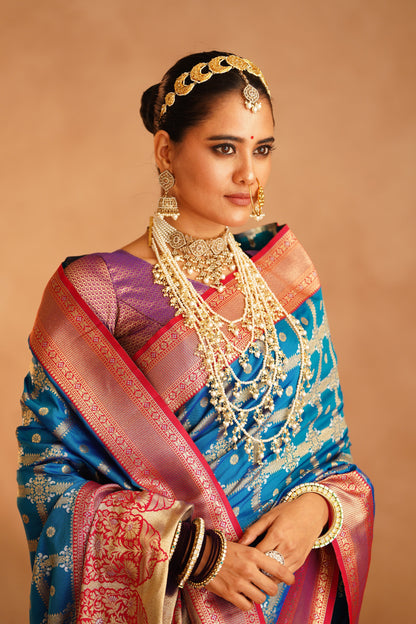 Pure Patola silk saree featuring classic ethnic patterns

