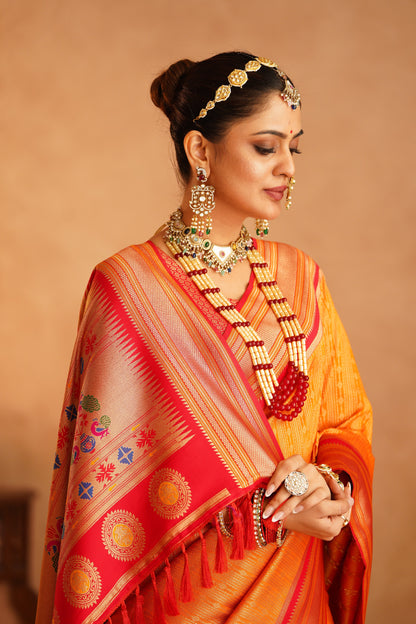 Paithni Katan silk saree perfect for weddings and festivals