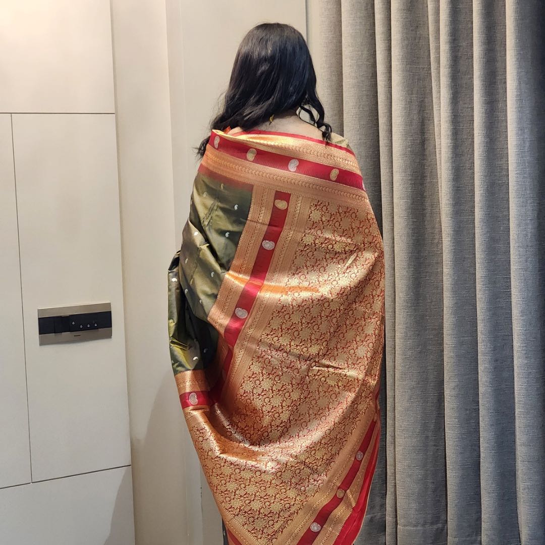 Traditional Soft Silk Sarees with Pure Anmol & Silver Jari Work - Jagmohini