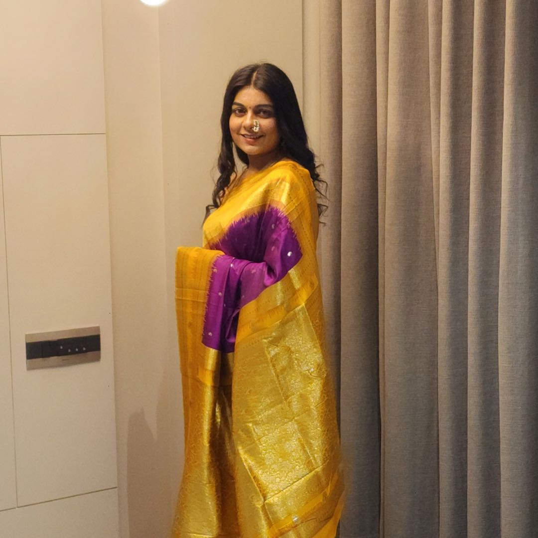 Anmol Jari & Silver Meenakari Purple Soft Silk Sarees – A Royal Touch - Jagmohini